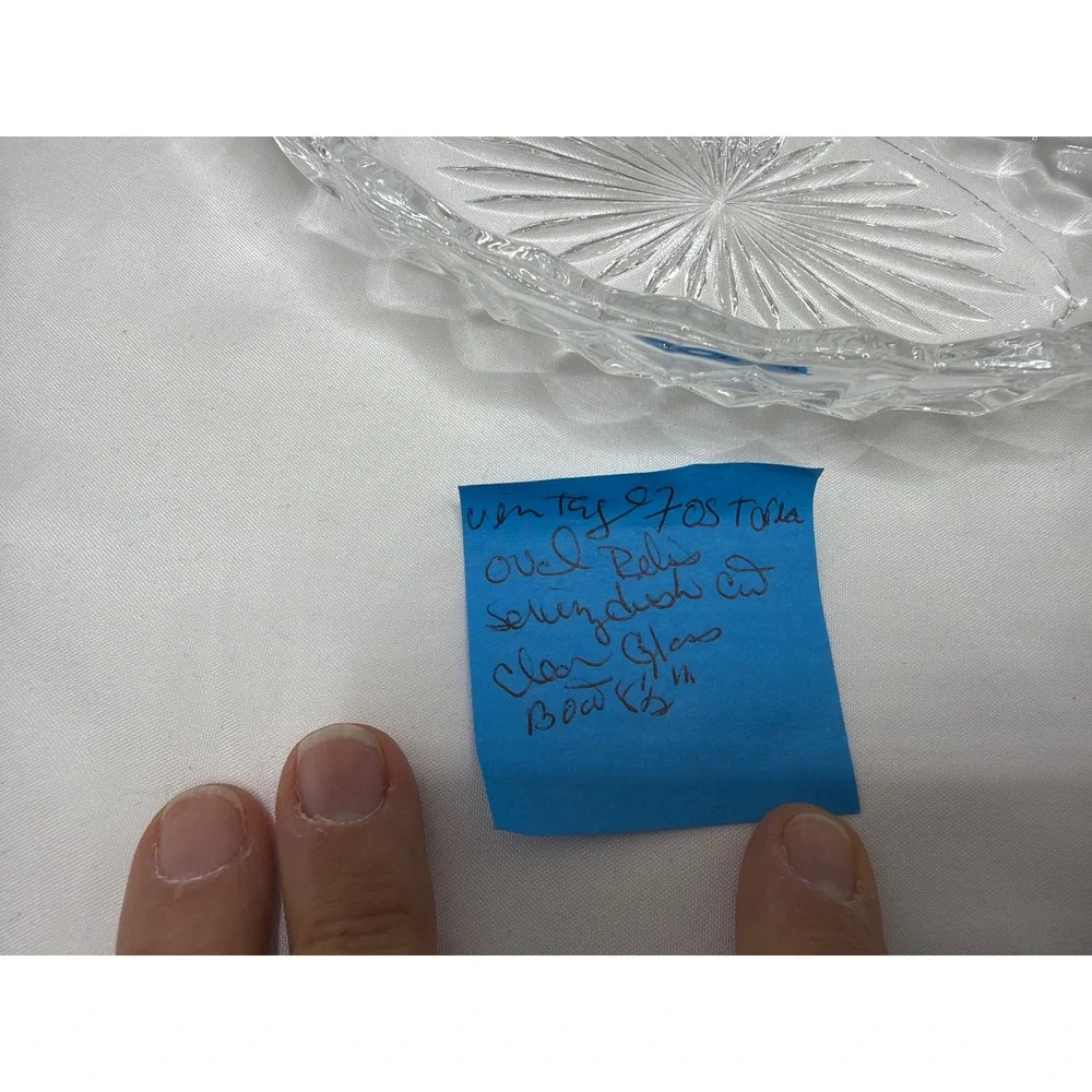 Fostoria Oval Relish Serving Dish 8.5